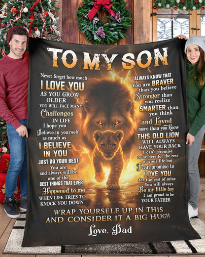 Special Gift For Your Son Blanket - From Dad (SKUB12-136)