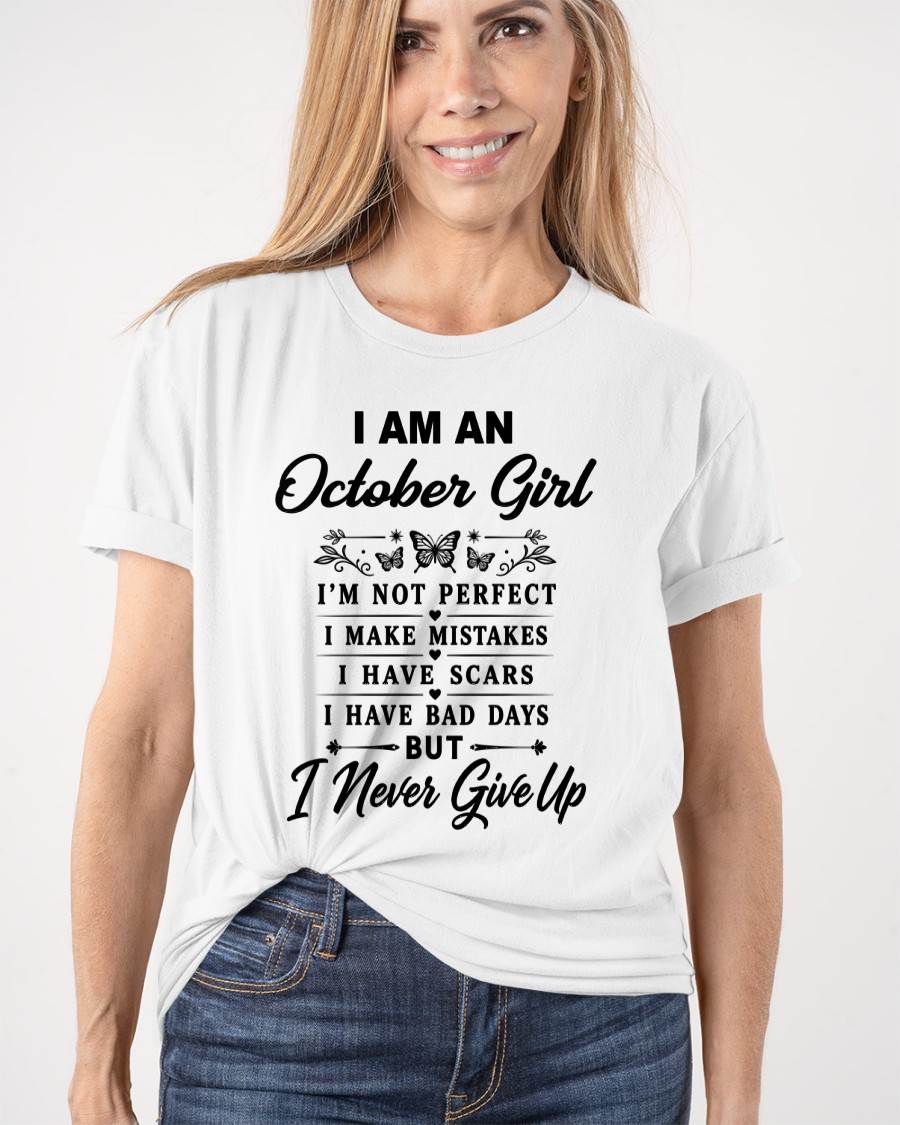 OCTOBER GIRL NEVER GIVE UP - FOR WOMEN - TLEE10 (SKU2606-378-10)
