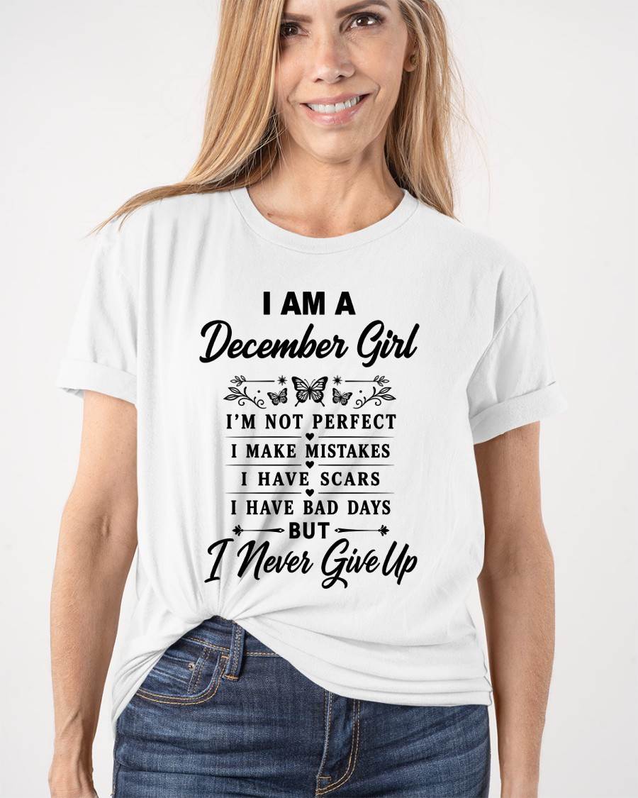 DECEMBER GIRL NEVER GIVE UP - FOR WOMEN - TLEE12 (SKU2606-378-12)