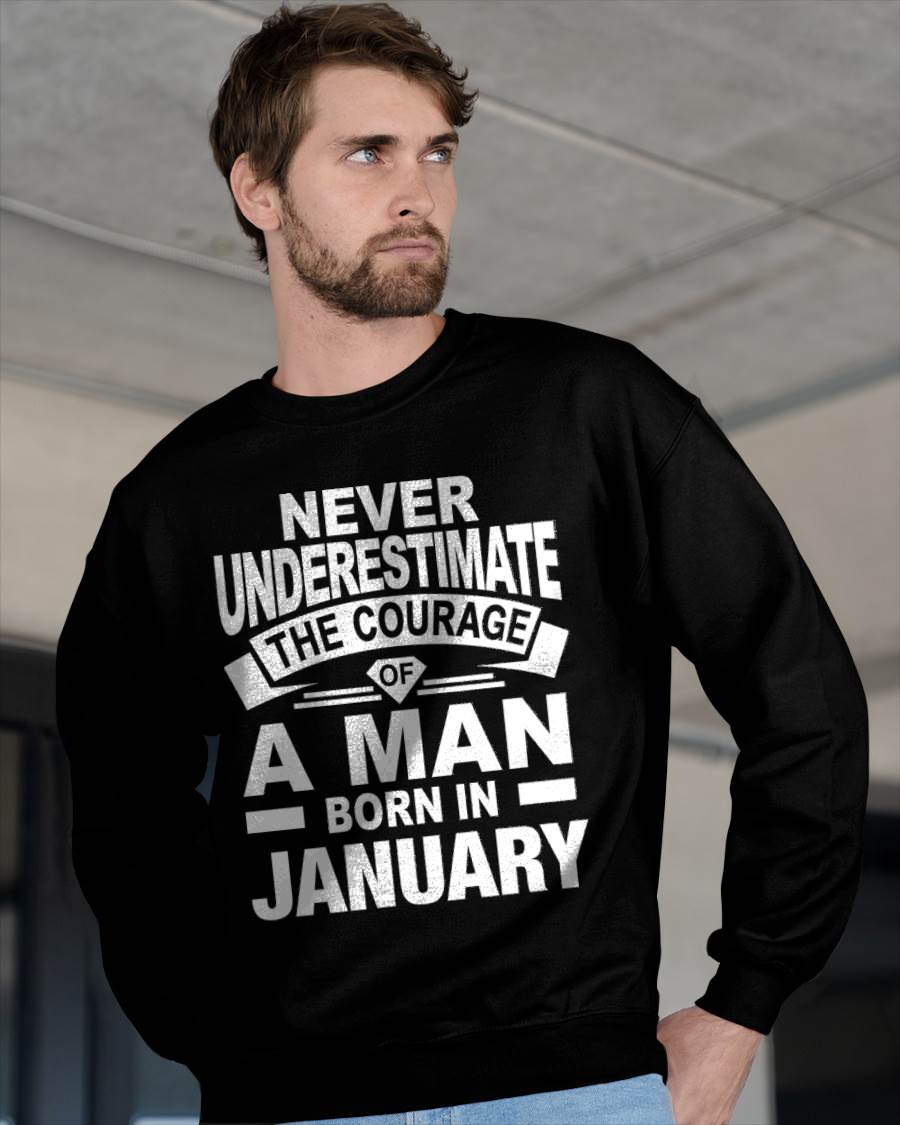 JANUARY BORN MAN : COURAGE STRENGTH & PRIDE - FOR MAN - TLEE01 (SKU2606-126-01)