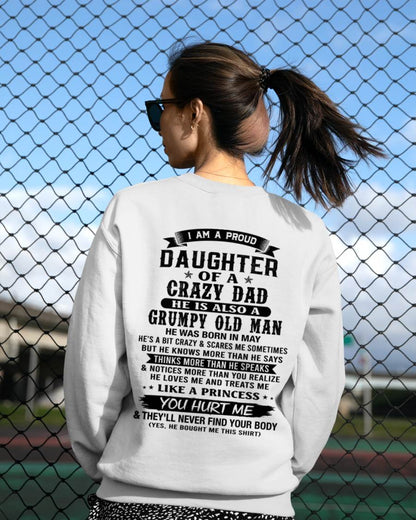 MAY - FUNNY DAD AND DAUGHTER SHIRT - FROM DAD - TLEE05 (SKU2606-394-05)