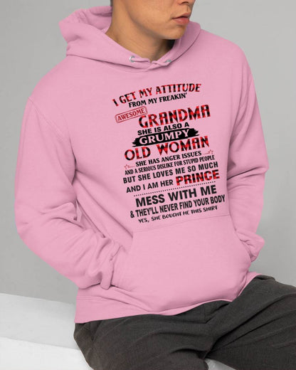 I GET MY ATTITUDE FROM MY FREAKIN’ AWESOME GRANDMA - FROM GRANDMA - TLEE00 (SKU2603-157-00)