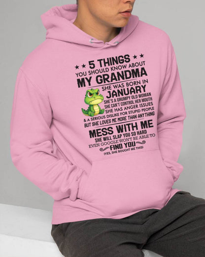 JANUARY - 5 THINGS YOU SHOULD KNOW ABOUT MY GRANDMA – AND YOU'D BETTER NOT MESS WITH ME - FROM GRANDMA - TLEE01 (SKU10-06-01)