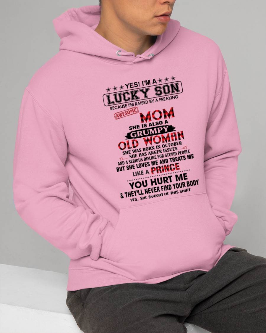 OCTOBER - LUCKY SON – PROUD TO BE RAISED BY AN AWESOME MOM - FROM MOM - TLEE10 (SKU2603-106-10)