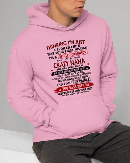 MAY - NANA LOVES HER GRANDSON SHIRT - FROM GRANDMA - TLEE05 (SKU2608-28-05)