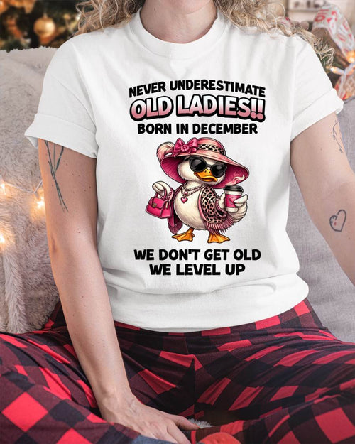 DECEMBER LADIES – WE DON’T GET OLD, WE LEVEL UP - FOR WOMEN - TLEE12 (SKU2604-35-12)