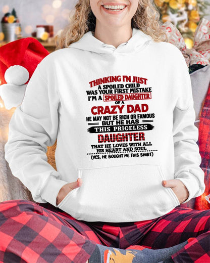 SPOILED DAUGHTER OF A CRAZY DAD - FROM DAD - TLEE00 (SKU2610-884-00)