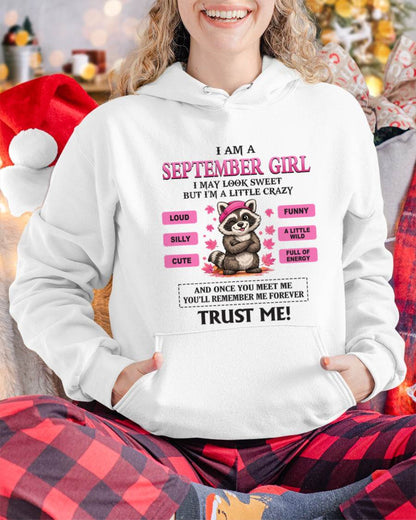 SEPTEMBER GIRL - I MAY LOOK SWEET BUT I’M A LITTLE CRAZY - FOR WOMEN - TLEE09 (SKU2603-80-09)