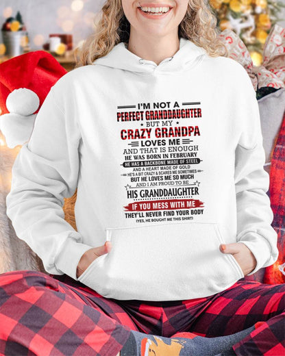 FEBRUARY - I’M NOT A PERFECT GRANDDAUGHTER BUT MY CRAZY GRANDPA LOVES ME AND THAT IS ENOUGH - FROM GRANDPA - TLEE02 (SKU2603-25-02)