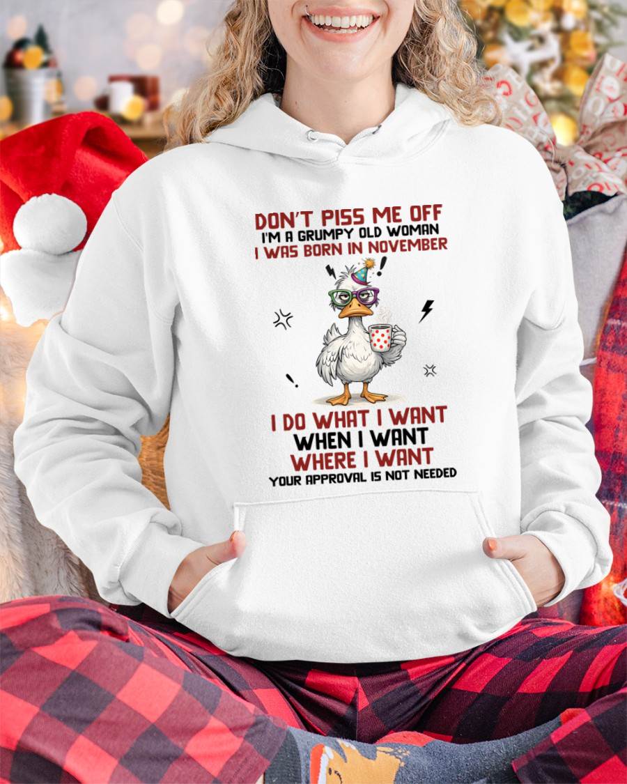 NOVEMBER BORN – FEISTY WOMAN, DON’T TEST ME, I LIVE MY WAY - FOR WOMEN - TLEE11 (SKU2603-333-11)