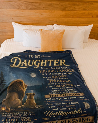 Special Gift For Your Daughter Blanket - From Mom (SKU2607-20)