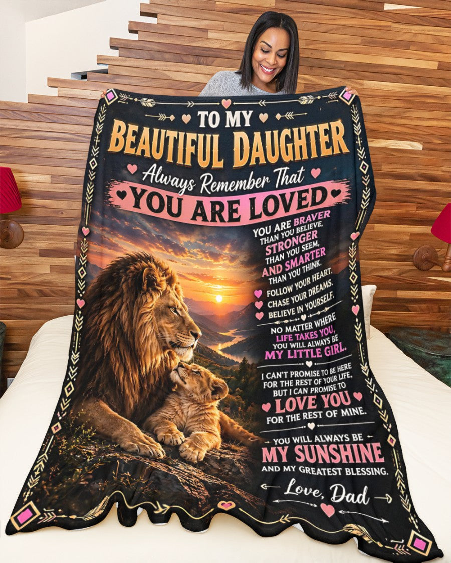 Special Gift For Your Daughter Blanket - From Dad (SKU2609-61)