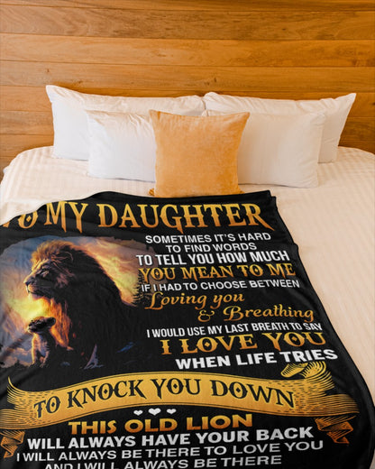 Special Gift For Your Daughter Blanket - From Dad (SKUB12-80)