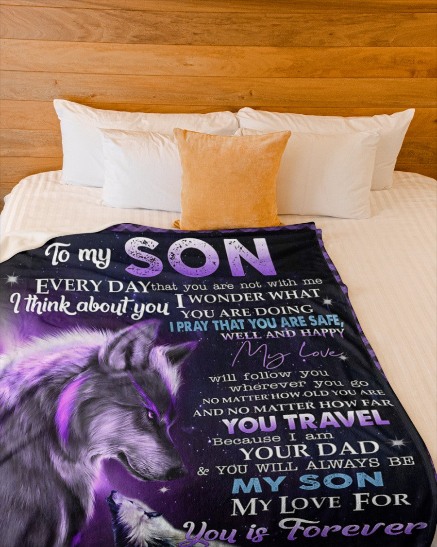 Special Gift For Your Son Blanket - From Dad (SKUB12-06)