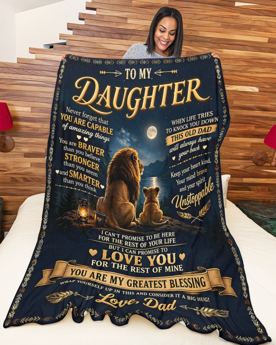 Special Gift For Your Daughter Blanket - From Dad (SKU2609-222)