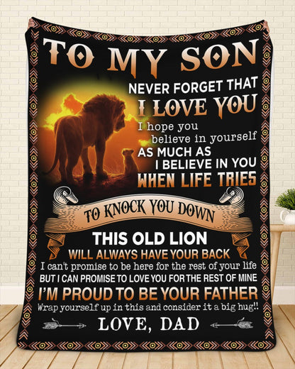 Special blanket for Son - From Dad blanket (SKUB06-54)