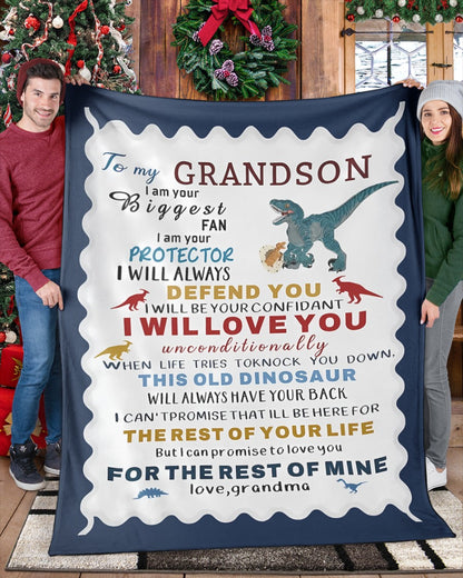 Special Gift For Your Grandson Blanket - From Grandma (SKUB10-154) FULL