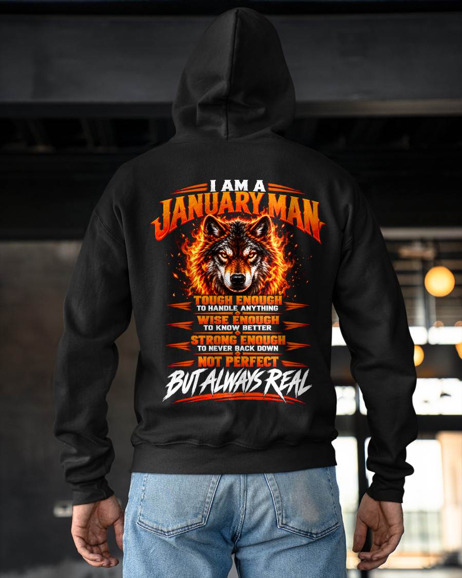 JANUARY – NOT PERFECT BUT ALWAYS REAL , WOLF SHIRT - FOR MAN - TLEE01 (SKU2610-56-01)