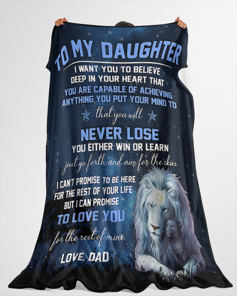 Special Gift For Your Daughter Blanket - From Dad03