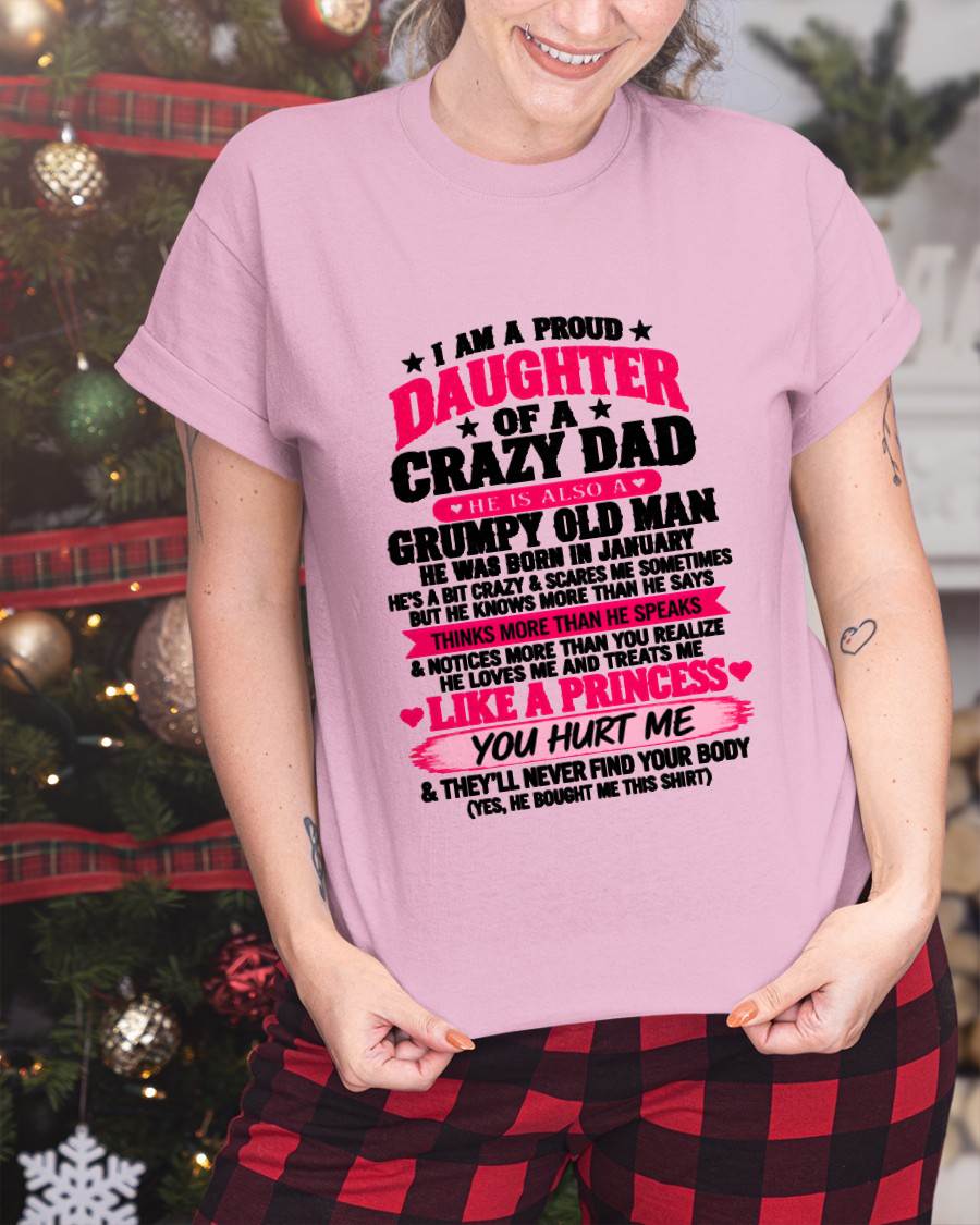 JANUARY - PROUD DAUGHTER OF A CRAZY DAD - FROM DAD - TLEE01 (SKU2610-540-01)