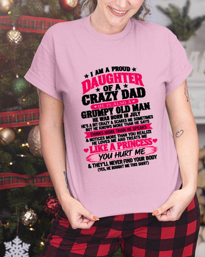 JULY - PROUD DAUGHTER OF A CRAZY DAD - FROM DAD - TLEE07 (SKU2610-540-07)