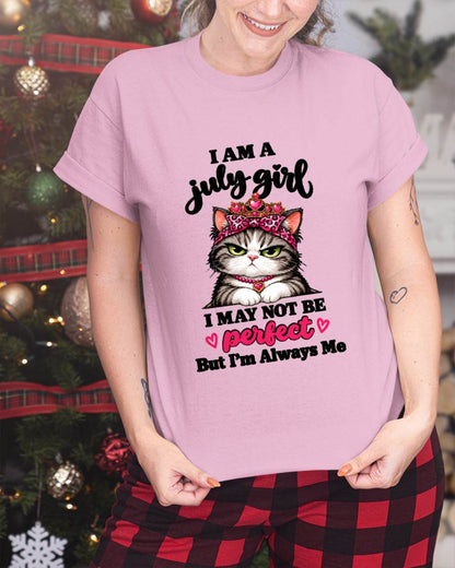 JULY GIRL CAT SHIRT – ALWAYS ME - FOR WOMEN - TLEE07 (SKU2610-100-07)