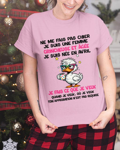 JE SUIS UNE FILLE D’AVRIL - POUR FEMME - TLEE04 (SKU2604-117-04)
