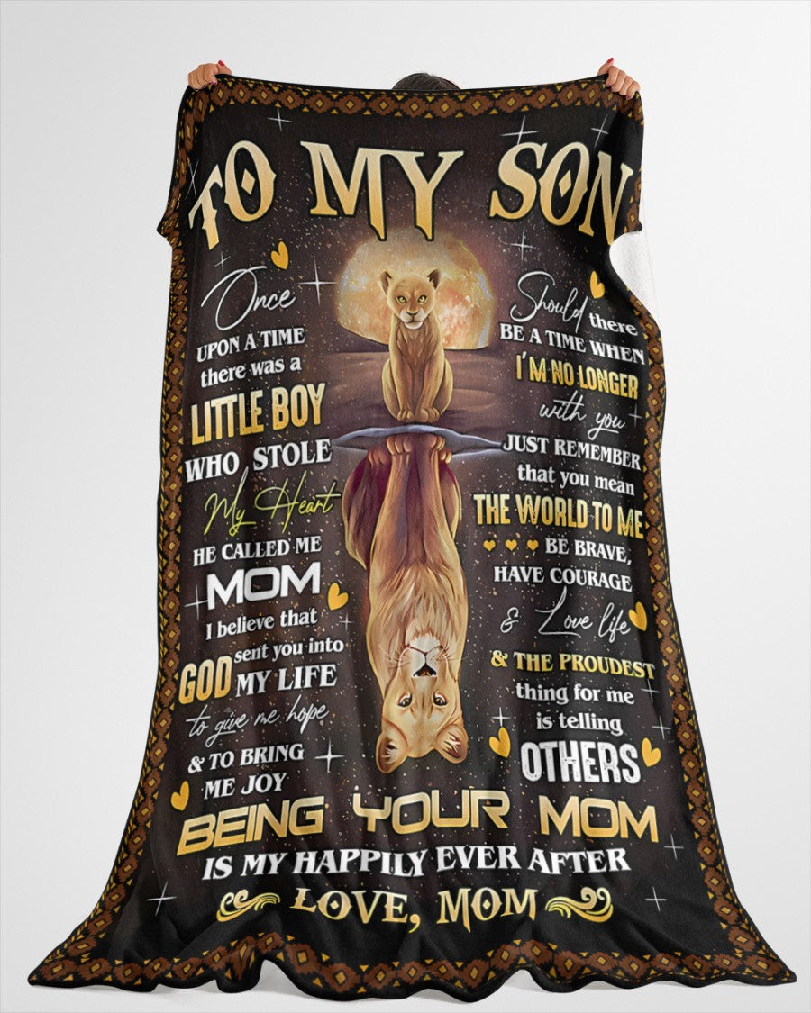 Special Gift For Your Son Blanket - From Mom02 (SKU2609-49)