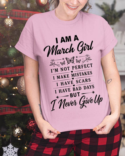 MARCH GIRL NEVER GIVE UP - FOR WOMEN - TLEE03 (SKU2606-378-03)