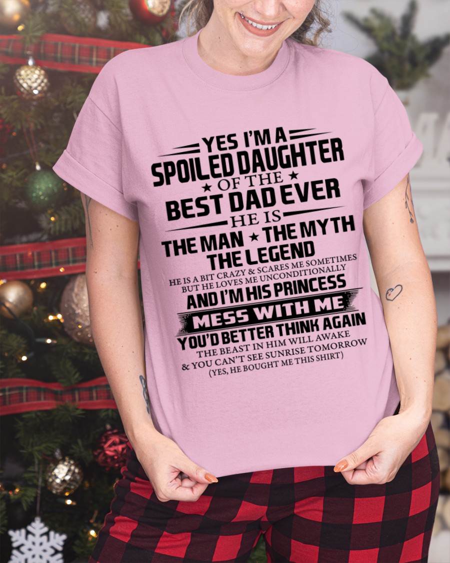 SPOILED DAUGHTER OF THE BEST DAD EVER - FROM DAD - TLEE00 (SKU2604-197-00)