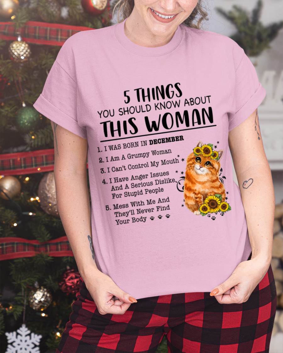 DECEMBER - 5 THINGS YOU SHOULD KNOW ABOUT THIS WOMAN - FOR WOMEN - TLEE12 (SKU2602-186-12)