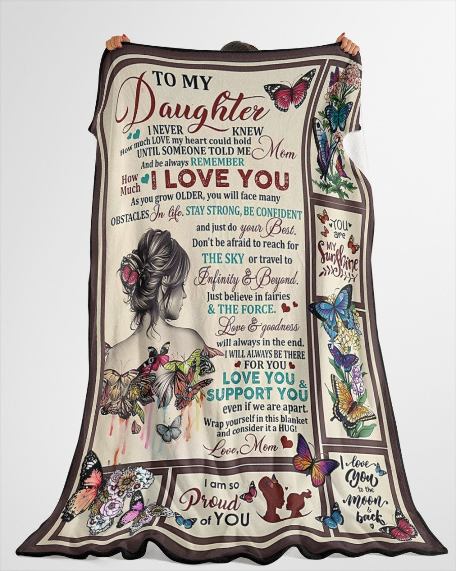 Special Gift For Your Daughter Blanket - From Mom04