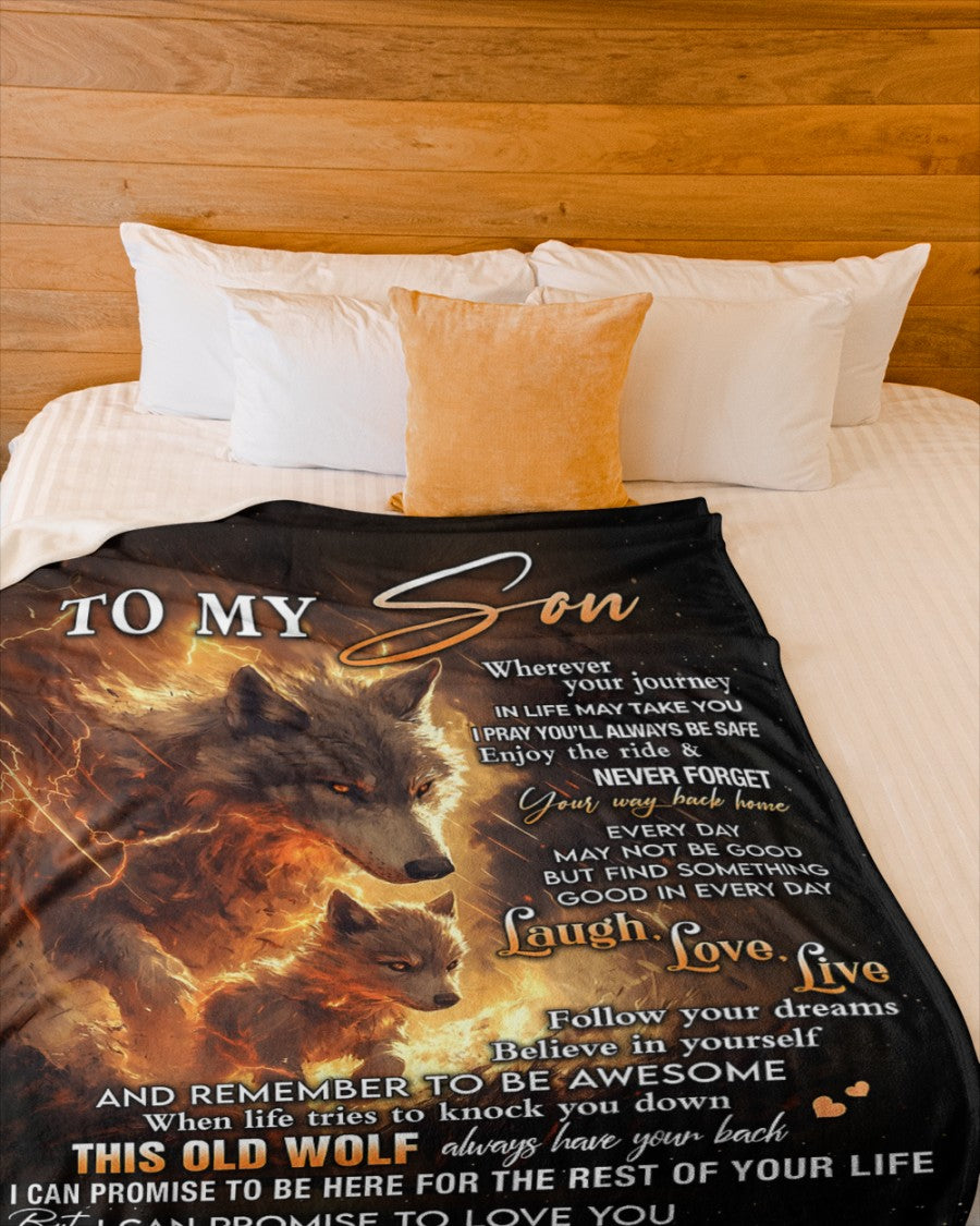 Special Gift For Your Son Blanket - From Mom (SKUB12-81)
