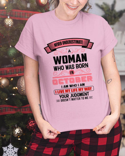 OCTOBER - I AM WHO I AM — CONFIDENT, INDEPENDENT, AND UNAPOLOGETIC - FOR WOMEN - TLEE10 (SKU2602-91-10)