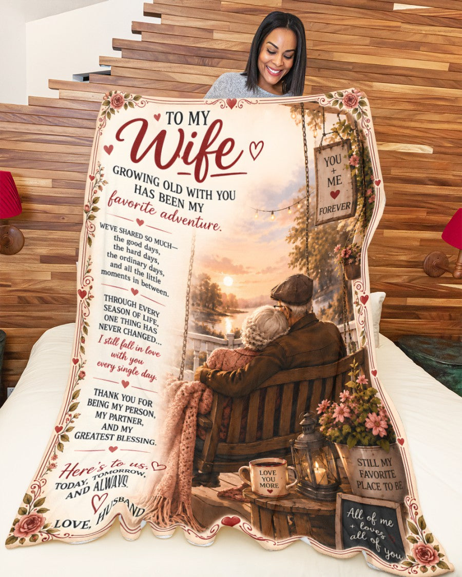 Special Gift For Your Wife Blanket - From Husband (SKU2609-98)