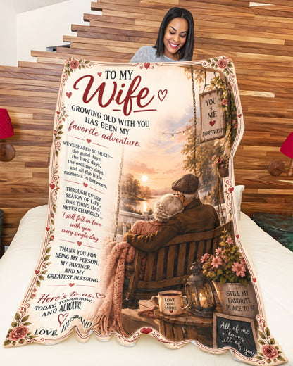 Special Gift For Your Wife Blanket - From Husband (SKU2609-98)