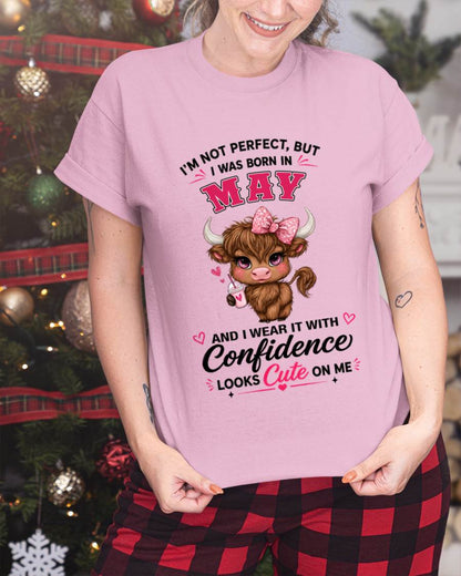 MAY BORN CONFIDENCE TEE - FOR WOMEN - TLEE05 (SKU2608-118-05)