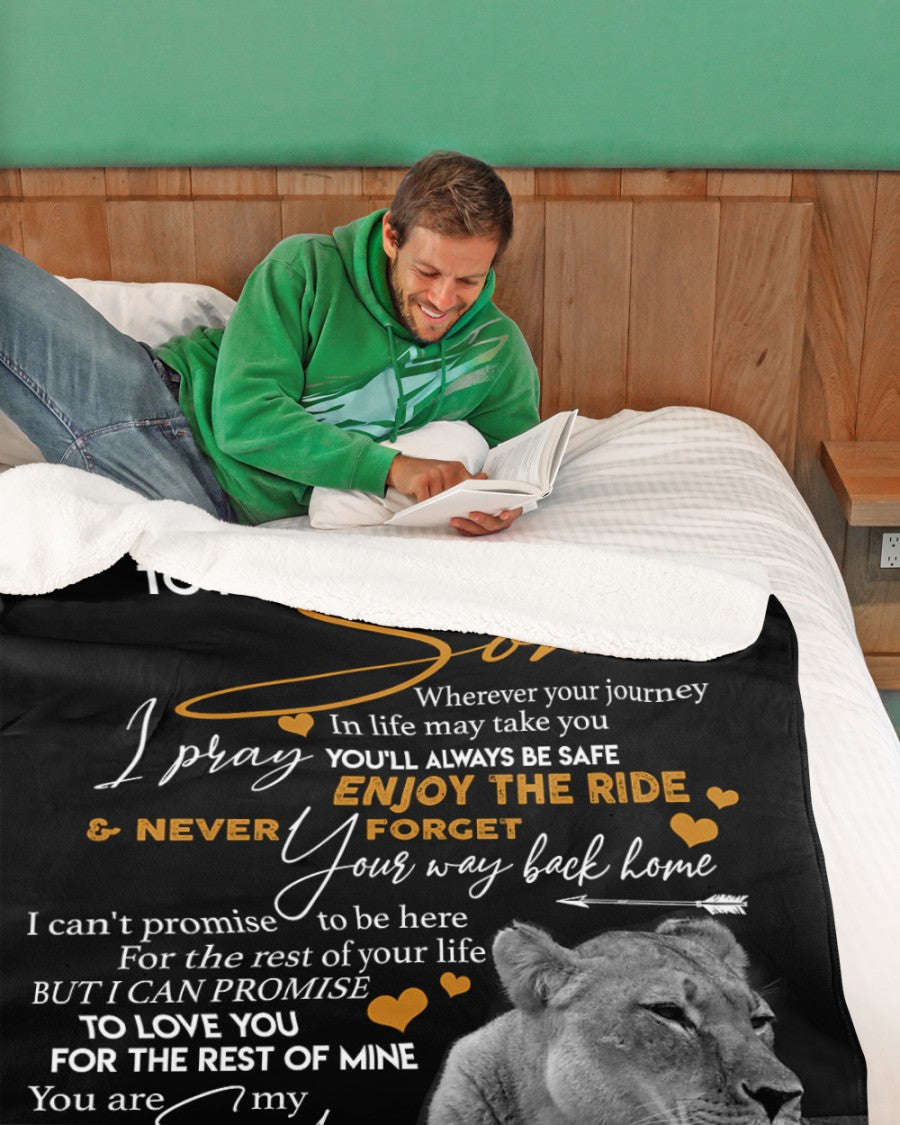 Special gift for son Blanket - from mom