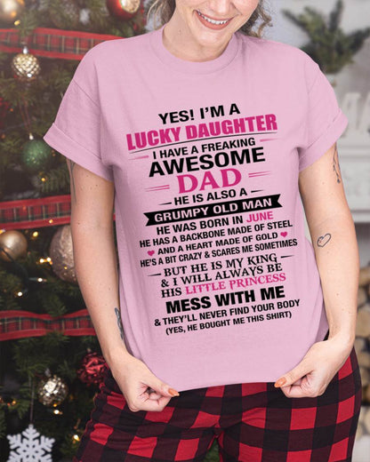 JUNE - A LUCKY DAUGHTER – DADDY’S LITTLE PRINCESS - FROM DAD - TLEE06 (SKU2604-16-06)