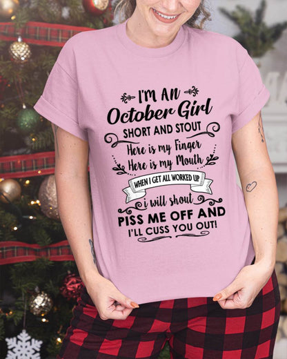 OCTOBER GIRL - WITH AN ATTITUDE YOU SHOULDN’T TEST - FOR WOMEN - TLEE10 (SKU2602-61-10)