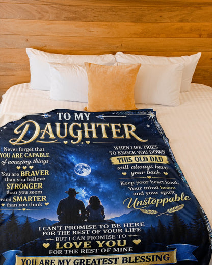 Special Gift For Your Daughter Blanket - From Dad (SKU2609-271)
