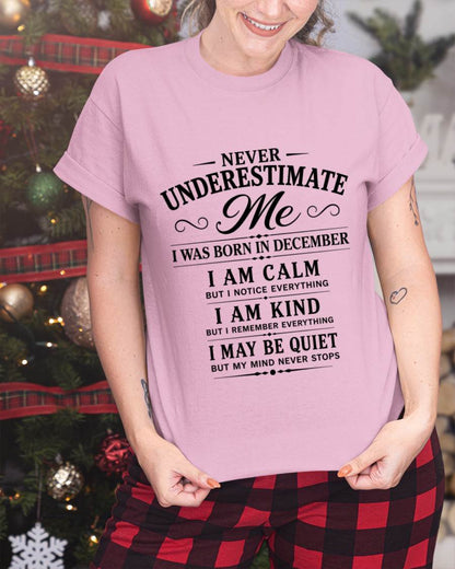 DECEMBER GIRL : CALM, KIND, UNFORGETTABLE - FOR WOMEN - TLEE12 (SKU2606-139-12)
