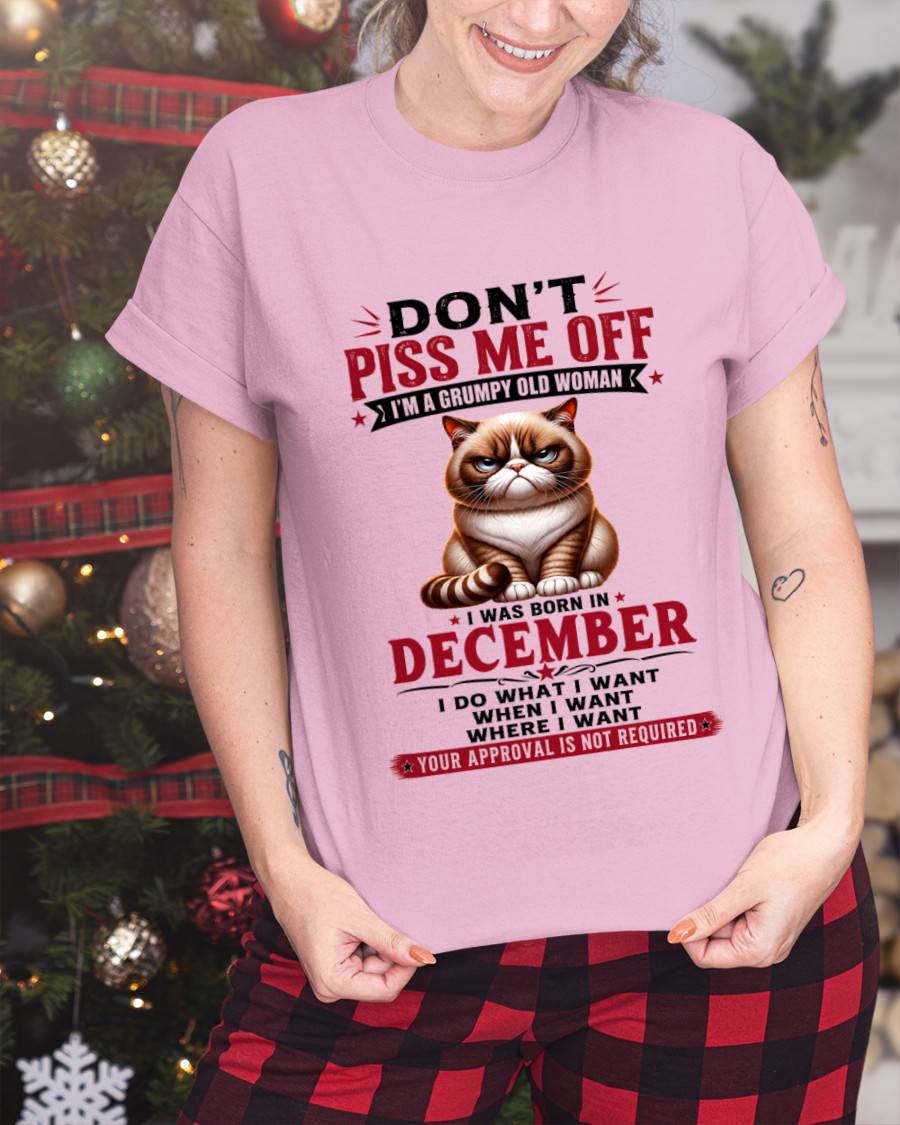 DECEMBER – ZERO PATIENCE FUNNY CAT - FOR WOMEN - TLEE12 (SKU2608-291-12)