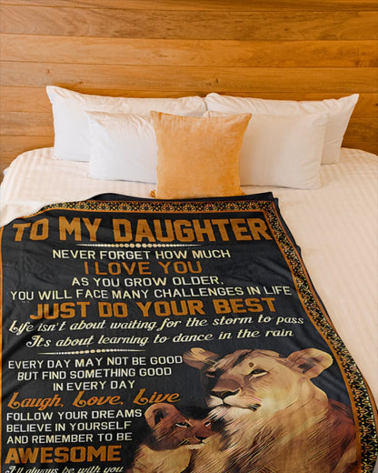 Special Gift For Your Daughter Blanket - From Mom (SKU2606-219)
