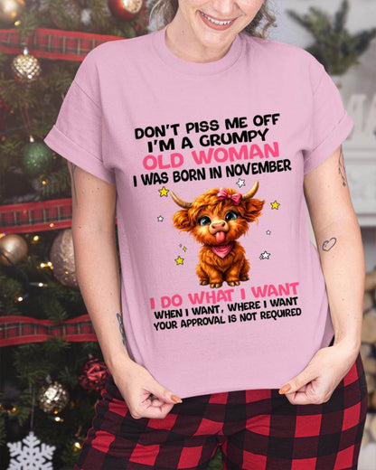 NOVEMBER GRUMPY LADY SHIRT - FOR WOMEN - TLEE11 (SKU2607-215-11)