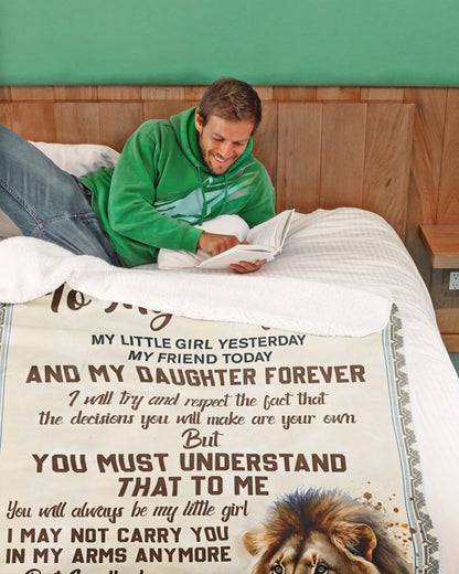 Special Gift For Your Daughter Blanket - From Dad (SKUB11-162)