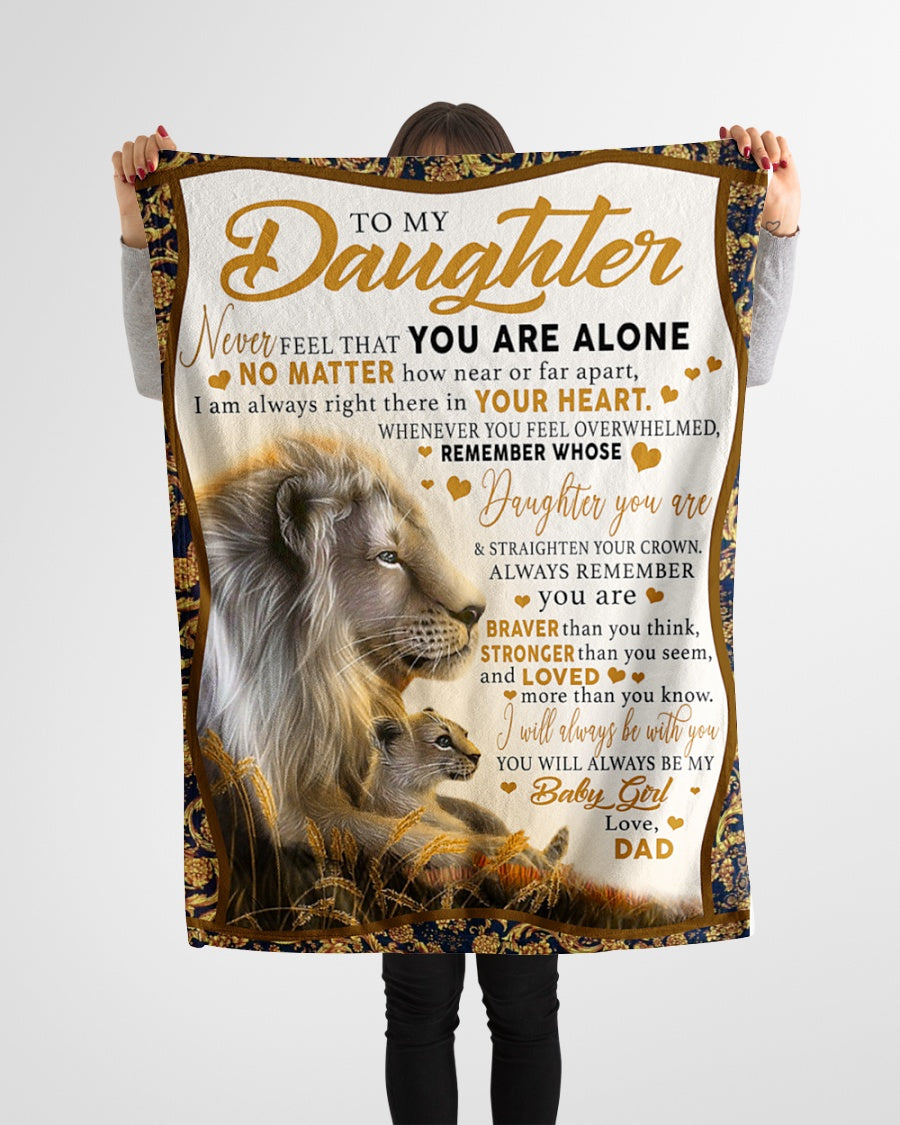 Love Your Dad Blanket - Gift For Daughter From Dad (SKUB06-118)