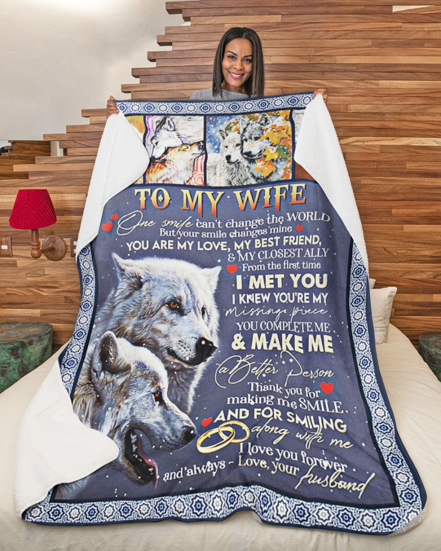 Special Gift For Your Wife Blanket - From Husband