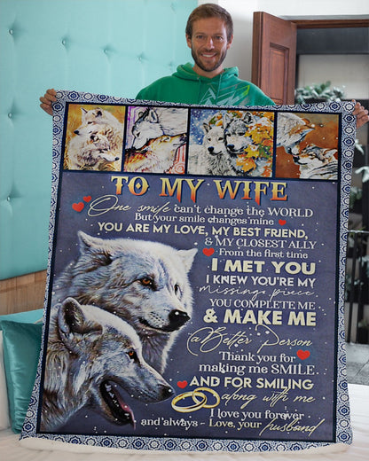 Special Gift For Your Wife Blanket - From Husband