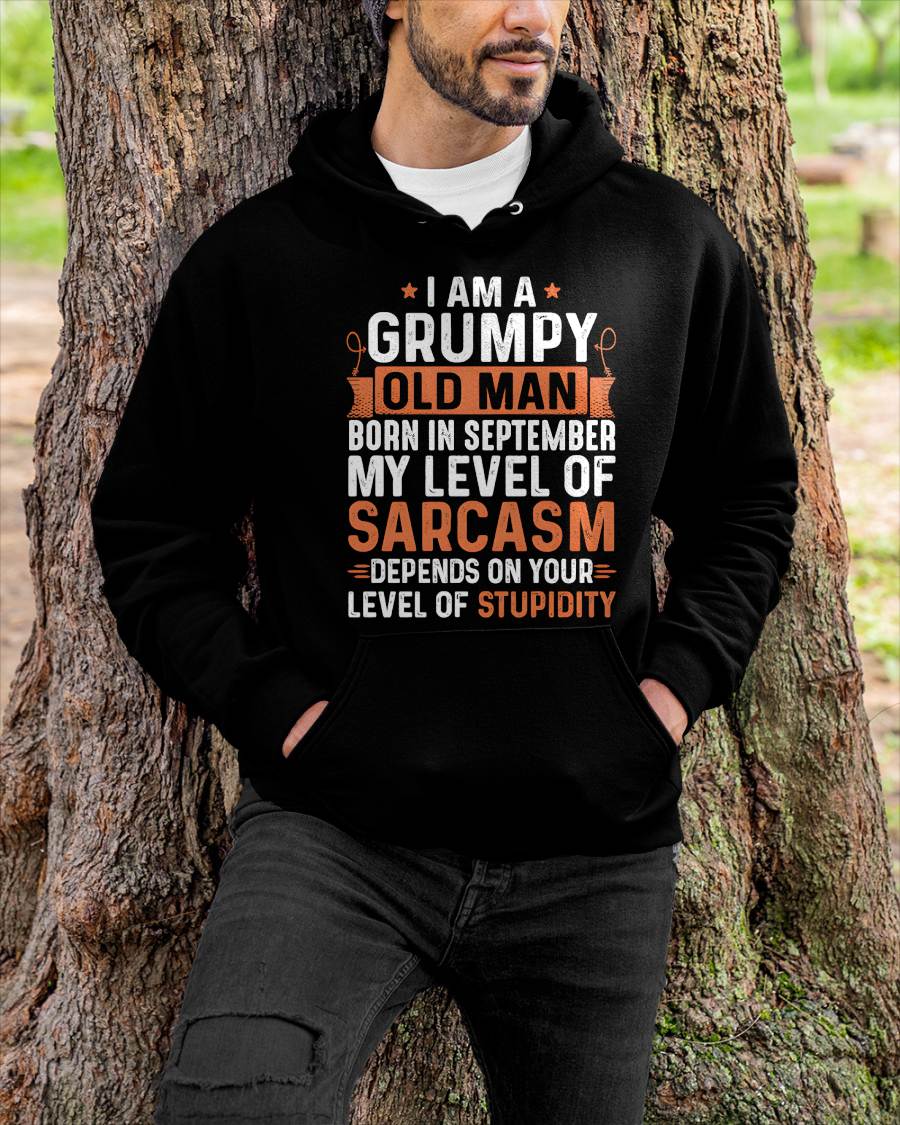 SEPTEMBER - SARCASTIC LEVEL: DEPENDS ON YOUR STUPIDITY SHIRT - GIFT FOR MAN - TLEE09 (SKU10-70-09)
